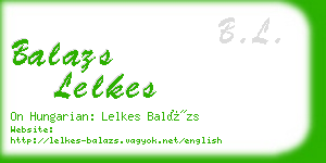 balazs lelkes business card